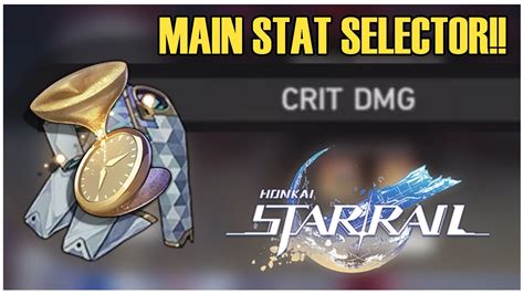 [Honkai: Star Rail] Relic Main Stat Selector Example .